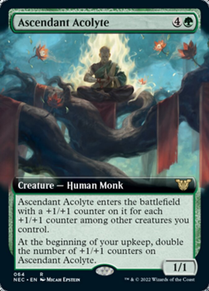 Ascendant Acolyte (Extended Art) [Kamigawa: Neon Dynasty Commander] | Gear Gaming Fayetteville