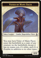 Vizier of Many Faces // Zombie Double-Sided Token [Amonkhet Tokens] | Gear Gaming Fayetteville