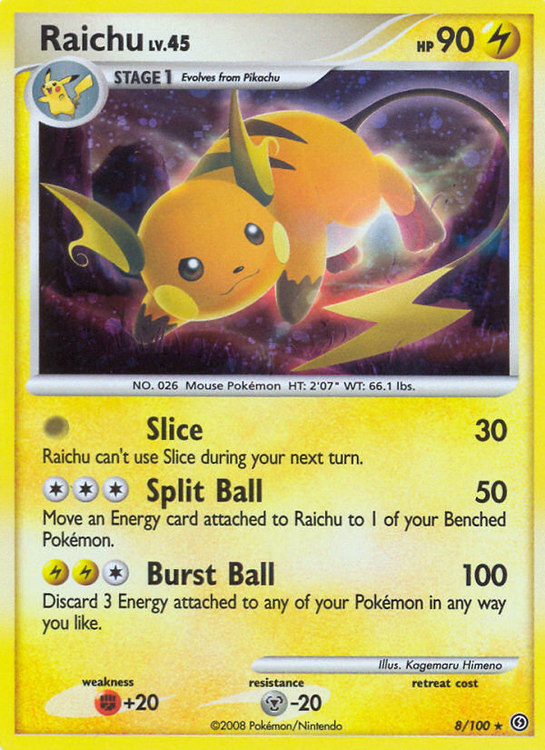 Raichu (8/100) [Diamond & Pearl: Stormfront] | Gear Gaming Fayetteville