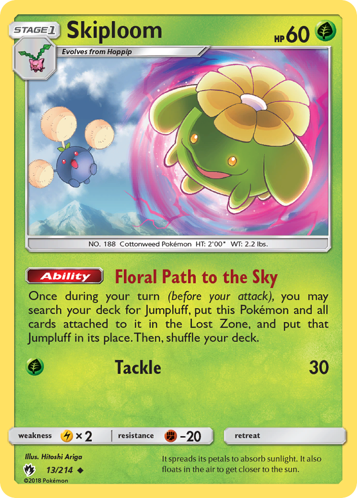 Skiploom (13/214) [Sun & Moon: Lost Thunder] | Gear Gaming Fayetteville