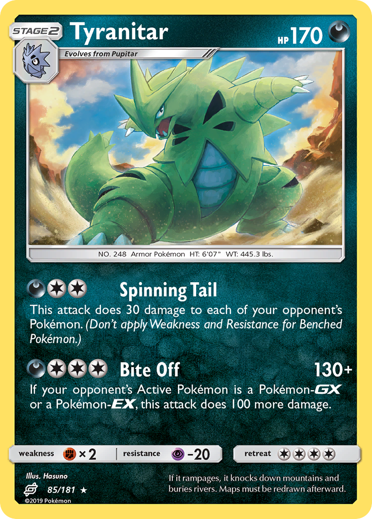 Tyranitar (85/181) [Sun & Moon: Team Up] | Gear Gaming Fayetteville