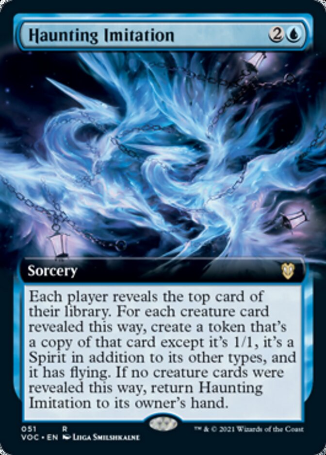 Haunting Imitation (Extended Art) [Innistrad: Crimson Vow Commander] | Gear Gaming Fayetteville