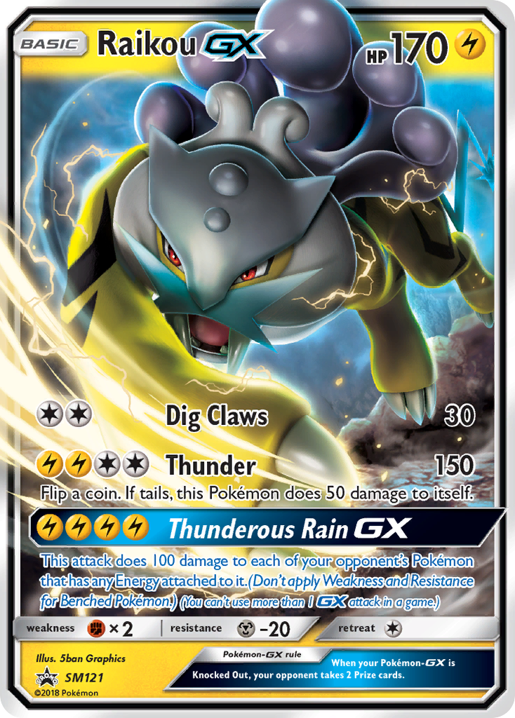 Raikou GX (SM121) [Sun & Moon: Black Star Promos] | Gear Gaming Fayetteville
