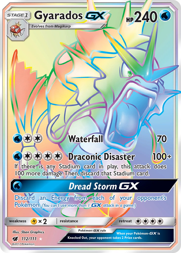 Gyarados GX (112/111) [Sun & Moon: Crimson Invasion] | Gear Gaming Fayetteville