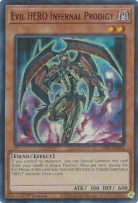 Evil HERO Infernal Prodigy (Red) [LDS3-EN024] Ultra Rare | Gear Gaming Fayetteville