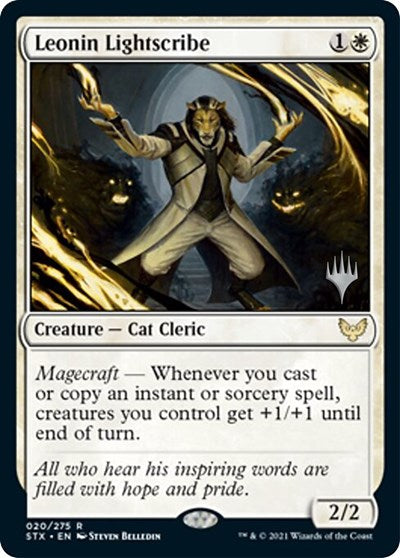 Leonin Lightscribe (Promo Pack) [Strixhaven: School of Mages Promos] | Gear Gaming Fayetteville
