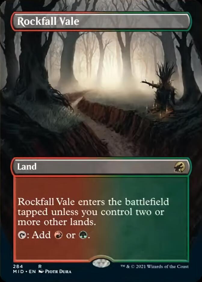 Rockfall Vale (Borderless Alternate Art) [Innistrad: Midnight Hunt] | Gear Gaming Fayetteville