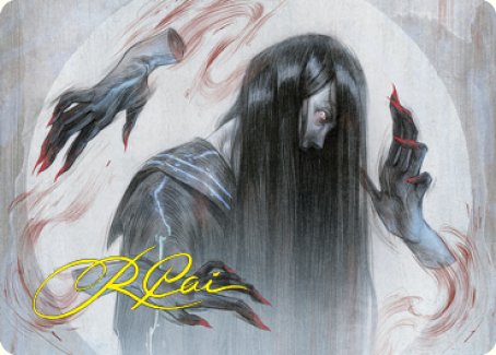 Clawing Torment Art Card (Gold-Stamped Signature) [Kamigawa: Neon Dynasty Art Series] | Gear Gaming Fayetteville