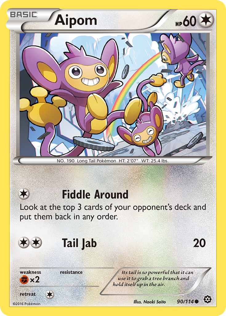 Aipom (90/114) [XY: Steam Siege] | Gear Gaming Fayetteville