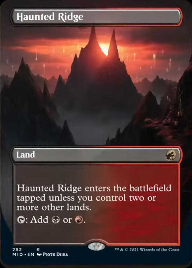 Haunted Ridge (Borderless Alternate Art) [Innistrad: Midnight Hunt] | Gear Gaming Fayetteville