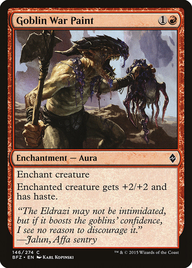Goblin War Paint [Battle for Zendikar] | Gear Gaming Fayetteville