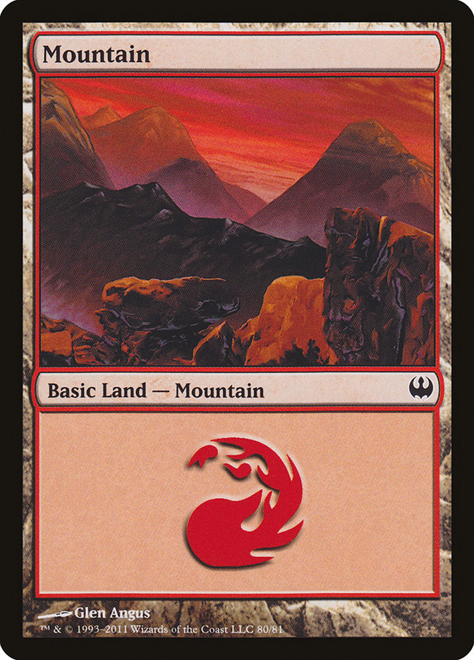 Mountain (80) [Duel Decks: Knights vs. Dragons] | Gear Gaming Fayetteville