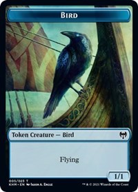 Bird (005) // Soldier Double-Sided Token [Kaldheim Commander Tokens] | Gear Gaming Fayetteville