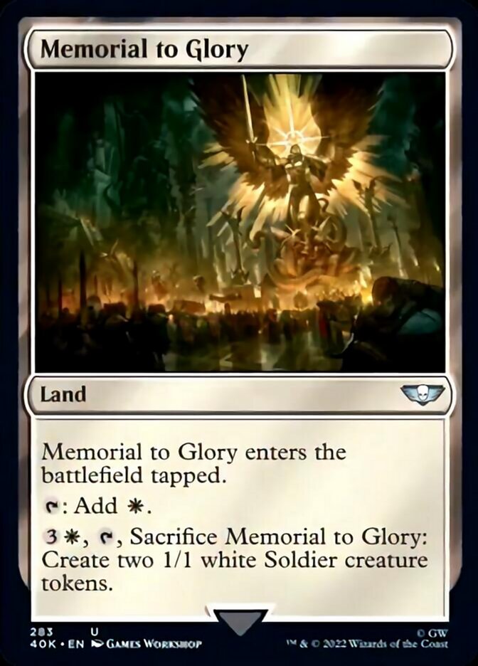 Memorial to Glory (Surge Foil) [Warhammer 40,000] | Gear Gaming Fayetteville