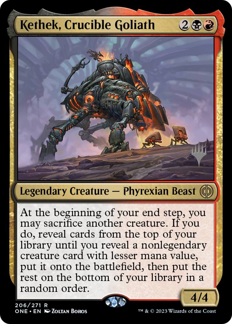 Kethek, Crucible Goliath (Promo Pack) [Phyrexia: All Will Be One Promos] | Gear Gaming Fayetteville