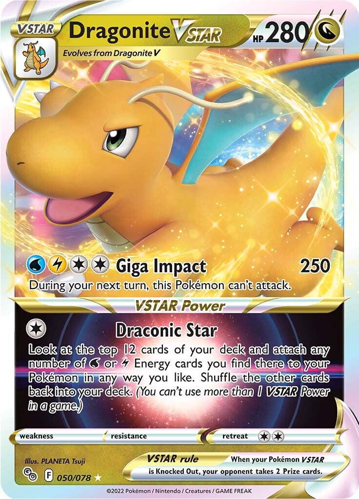 Dragonite VSTAR (050/078) [Pokémon GO] | Gear Gaming Fayetteville