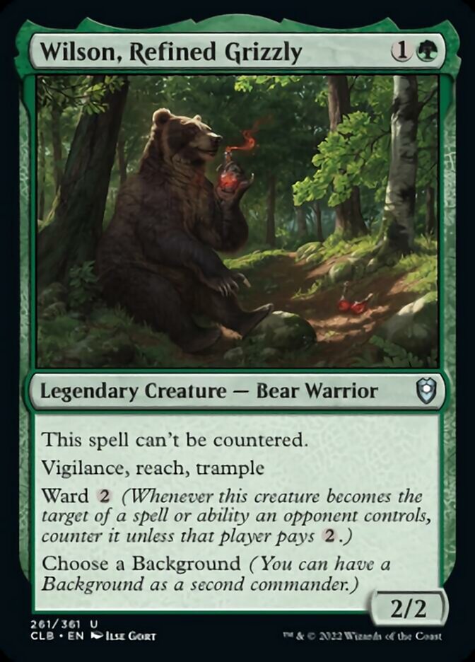 Wilson, Refined Grizzly [Commander Legends: Battle for Baldur's Gate] | Gear Gaming Fayetteville