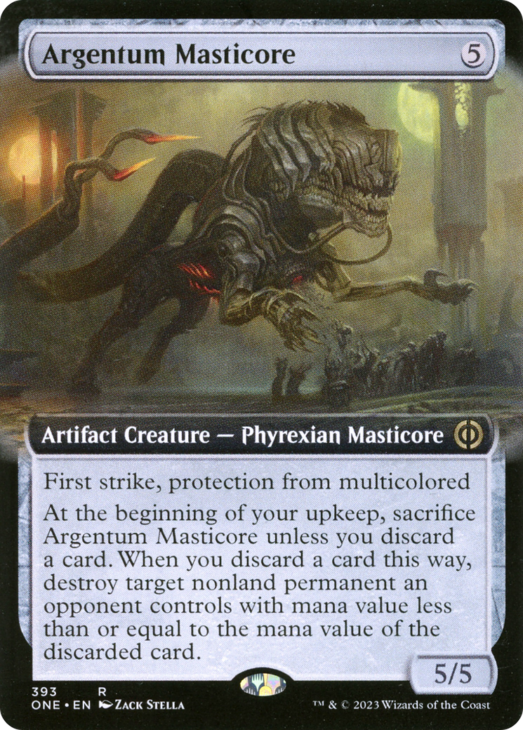 Argentum Masticore (Extended Art) [Phyrexia: All Will Be One] | Gear Gaming Fayetteville