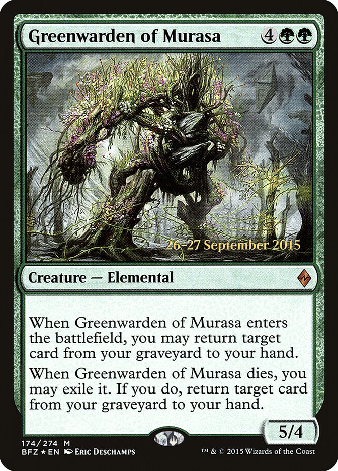 Greenwarden of Murasa [Battle for Zendikar Prerelease Promos] | Gear Gaming Fayetteville