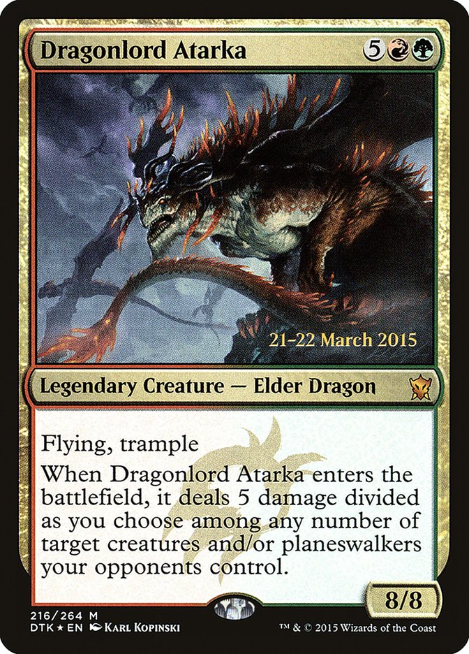 Dragonlord Atarka [Dragons of Tarkir Prerelease Promos] | Gear Gaming Fayetteville