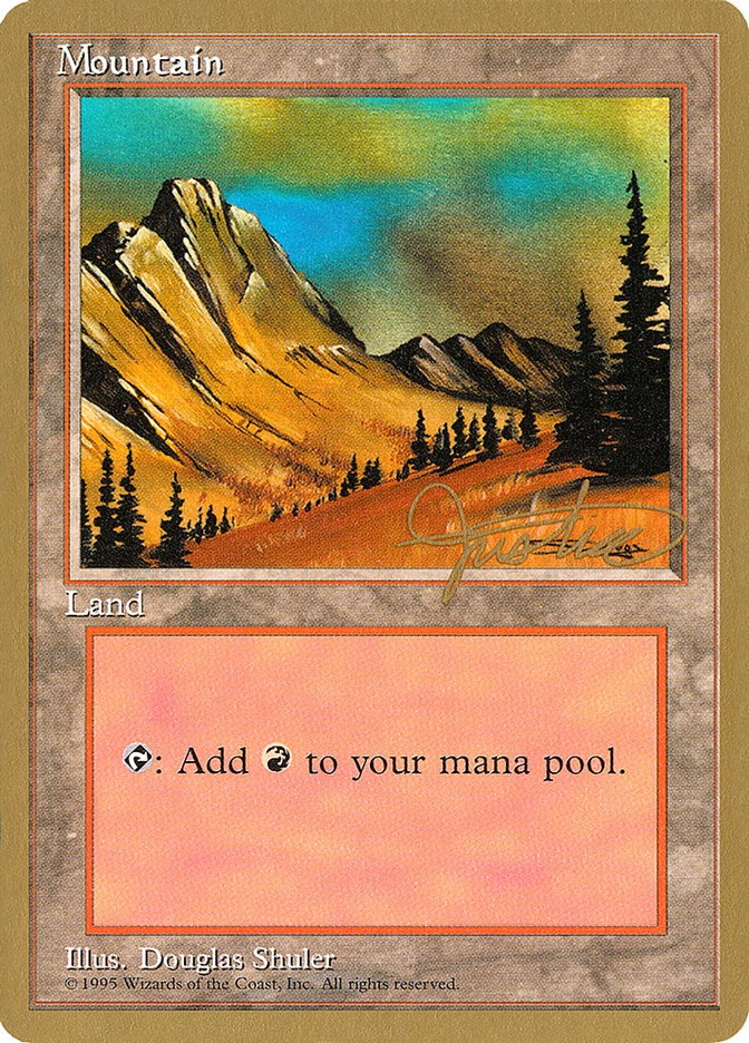 Mountain (mj375) (Mark Justice) [Pro Tour Collector Set] | Gear Gaming Fayetteville