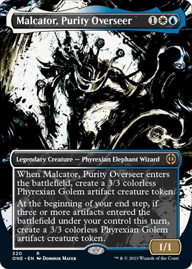 Malcator, Purity Overseer (Borderless Ichor) [Phyrexia: All Will Be One] | Gear Gaming Fayetteville