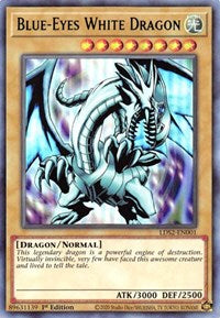 Blue-Eyes White Dragon (Green) [LDS2-EN001] Ultra Rare | Gear Gaming Fayetteville