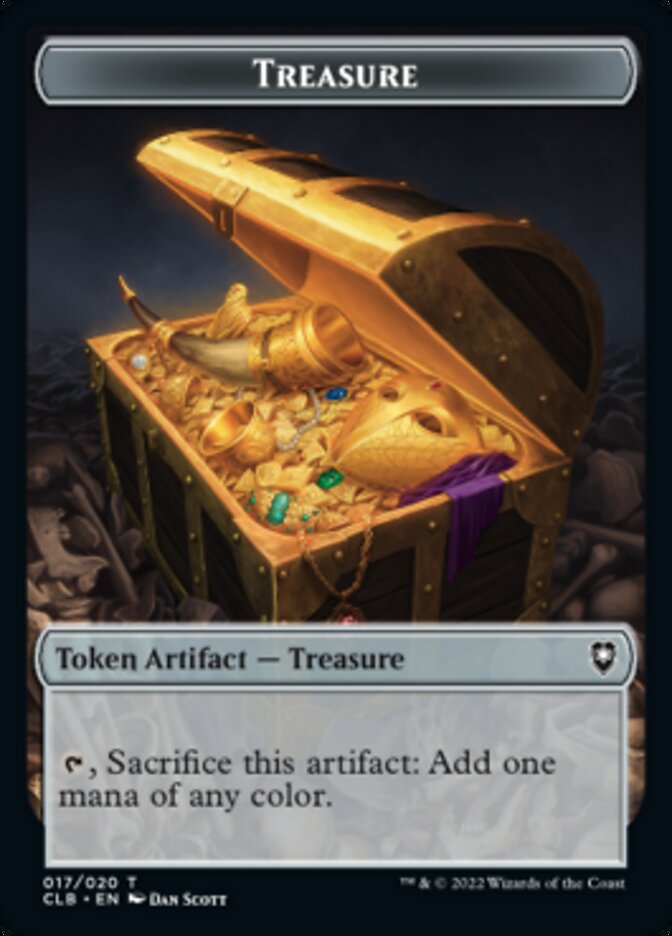 Treasure // Rabbit Double-Sided Token [Commander Legends: Battle for Baldur's Gate Tokens] | Gear Gaming Fayetteville