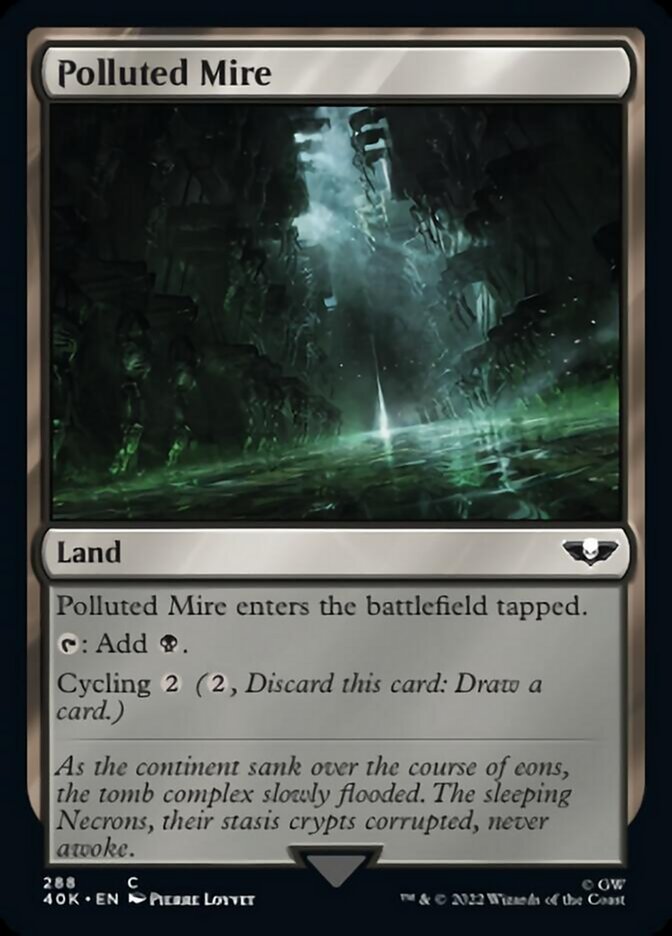 Polluted Mire (Surge Foil) [Warhammer 40,000] | Gear Gaming Fayetteville