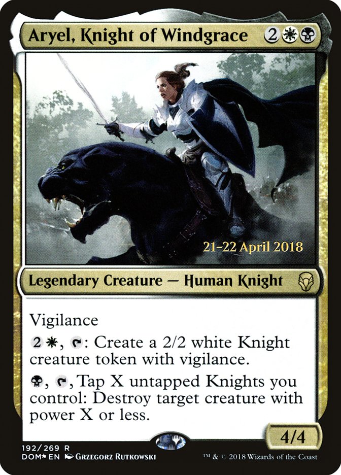 Aryel, Knight of Windgrace [Dominaria Prerelease Promos] | Gear Gaming Fayetteville