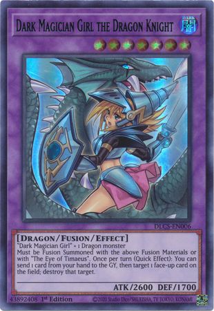 Dark Magician Girl the Dragon Knight (Alternate Art) (Blue) [DLCS-EN006] Ultra Rare | Gear Gaming Fayetteville