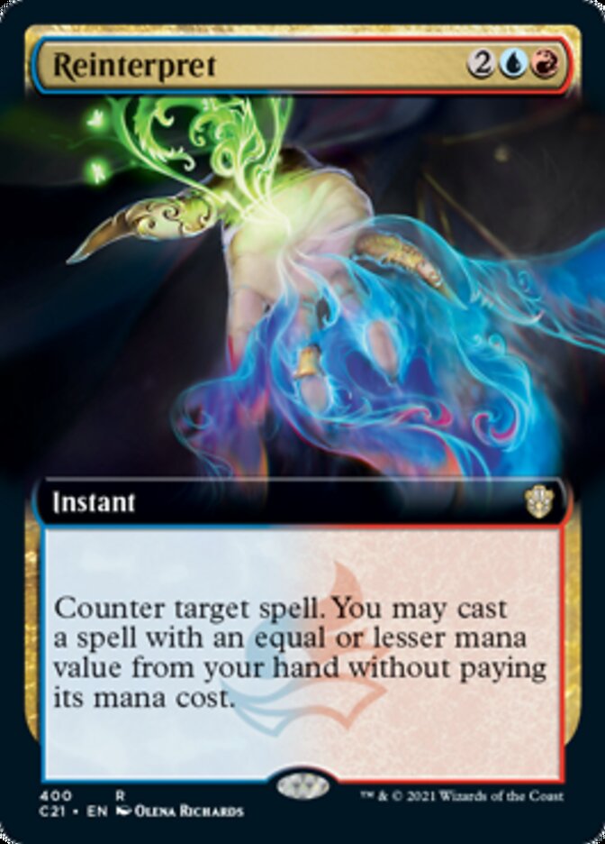 Reinterpret (Extended Art) [Commander 2021] | Gear Gaming Fayetteville