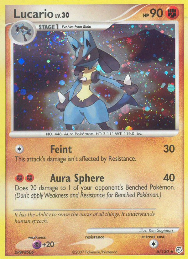 Lucario (6/130) [Diamond & Pearl: Base Set] | Gear Gaming Fayetteville