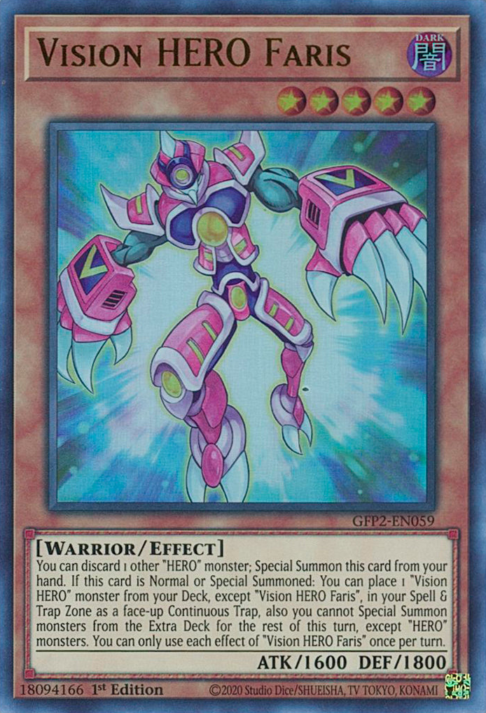 Vision HERO Faris [GFP2-EN059] Ultra Rare | Gear Gaming Fayetteville