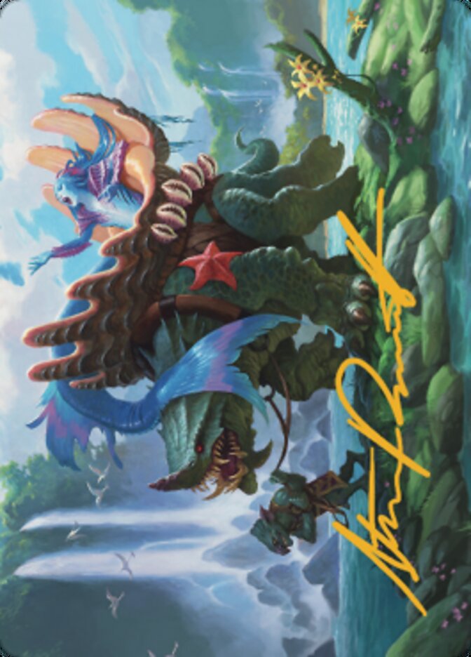 Vodalian Mindsinger Art Card (Gold-Stamped Signature) [Dominaria United Art Series] | Gear Gaming Fayetteville