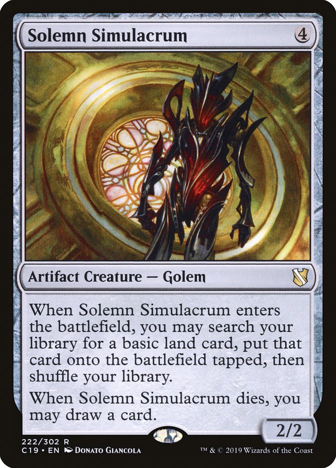 Solemn Simulacrum [Commander 2019] | Gear Gaming Fayetteville