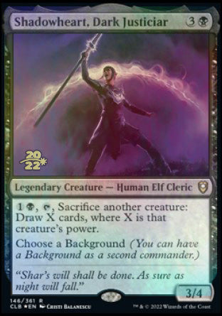 Shadowheart, Dark Justiciar [Commander Legends: Battle for Baldur's Gate Prerelease Promos] | Gear Gaming Fayetteville