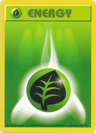 Grass Energy (99/102) [Base Set Shadowless Unlimited] | Gear Gaming Fayetteville