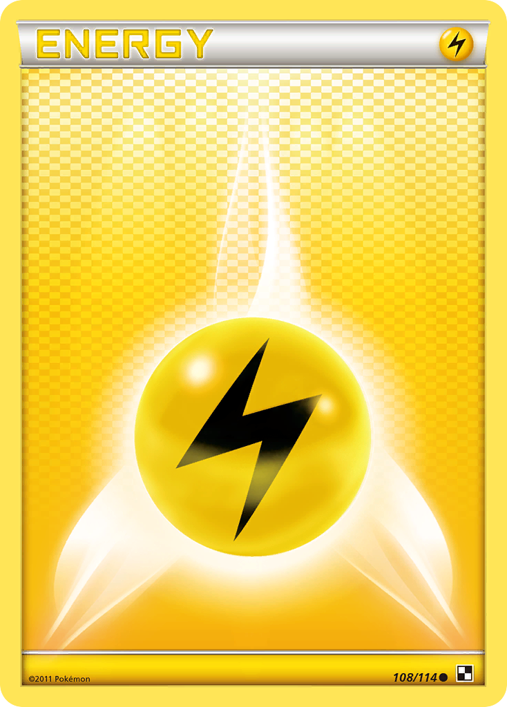 Lightning Energy (108/114) [Black & White: Base Set] | Gear Gaming Fayetteville