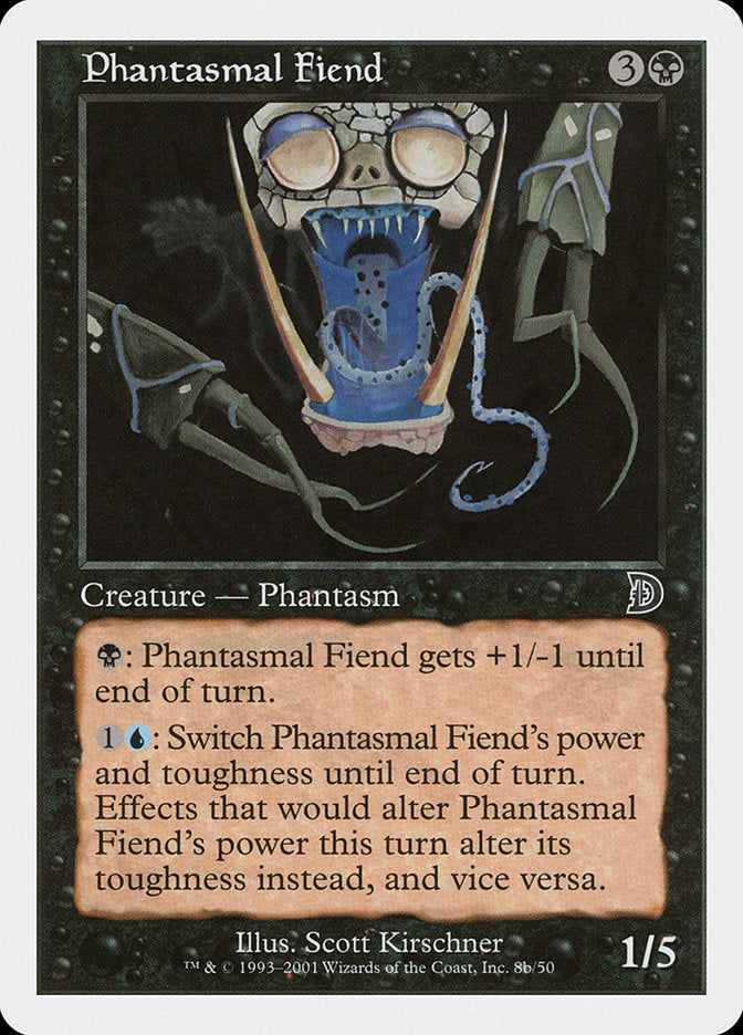 Phantasmal Fiend (Black Background) [Deckmasters] | Gear Gaming Fayetteville