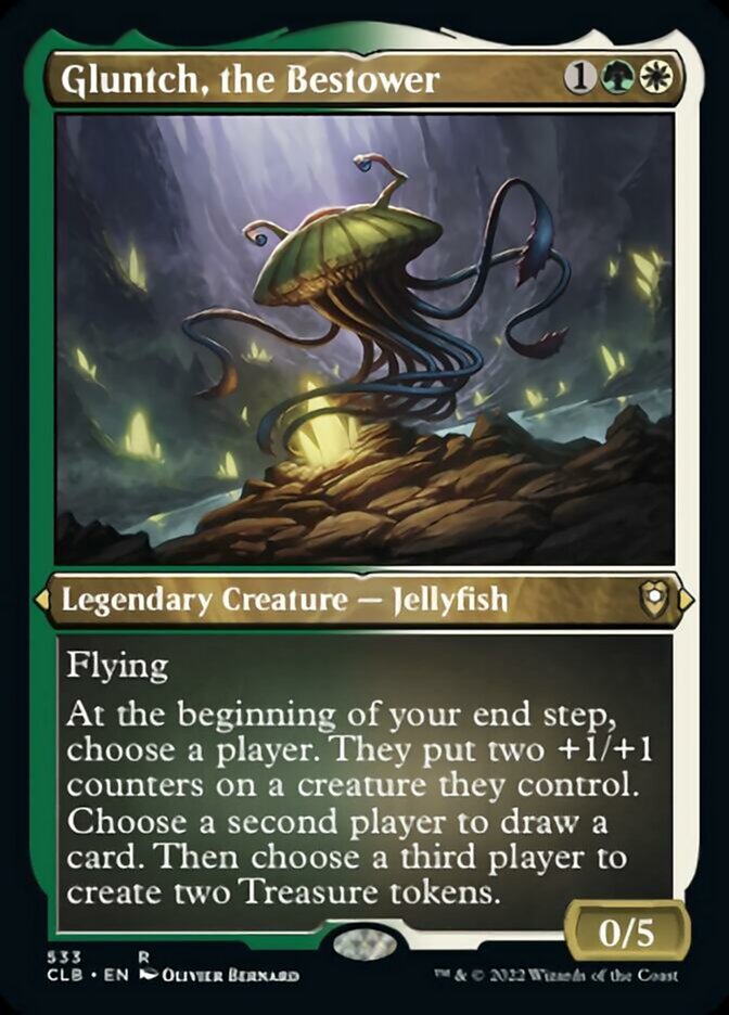 Gluntch, the Bestower (Foil Etched) [Commander Legends: Battle for Baldur's Gate] | Gear Gaming Fayetteville