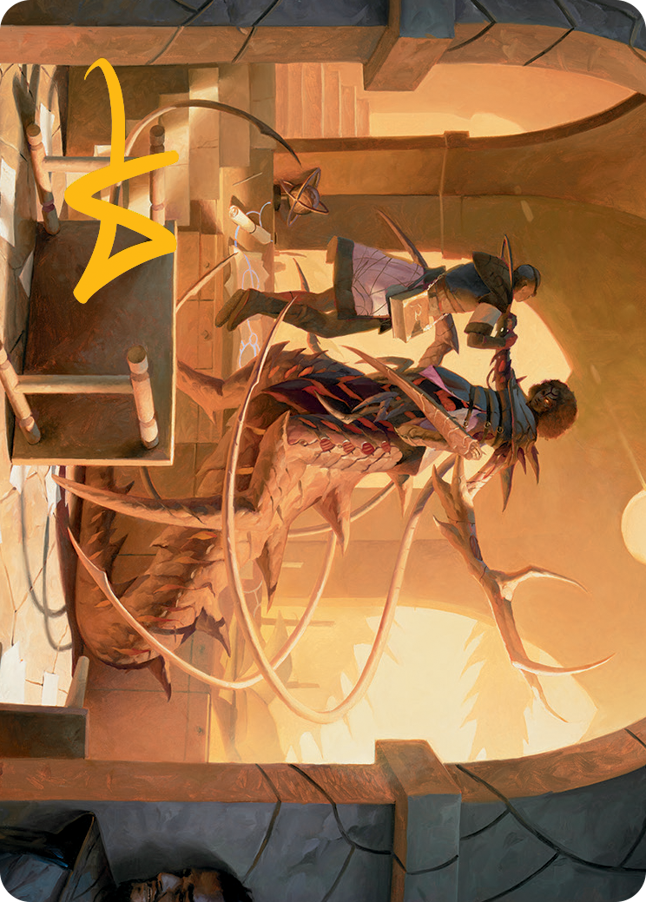 Rona, Tolarian Obliterator Art Card (Gold-Stamped Signature) [March of the Machine Art Series] | Gear Gaming Fayetteville