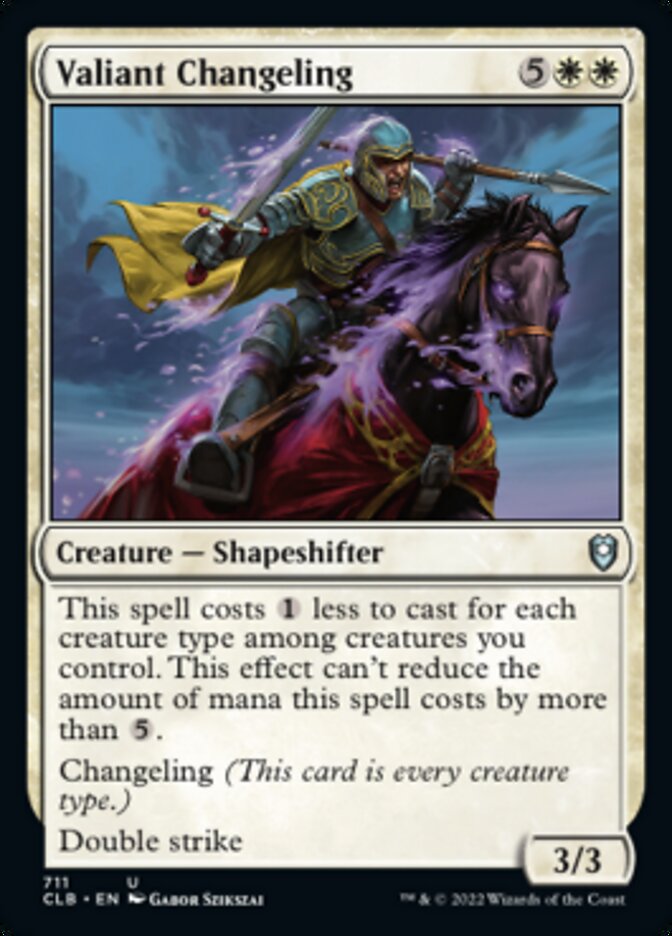 Valiant Changeling [Commander Legends: Battle for Baldur's Gate] | Gear Gaming Fayetteville