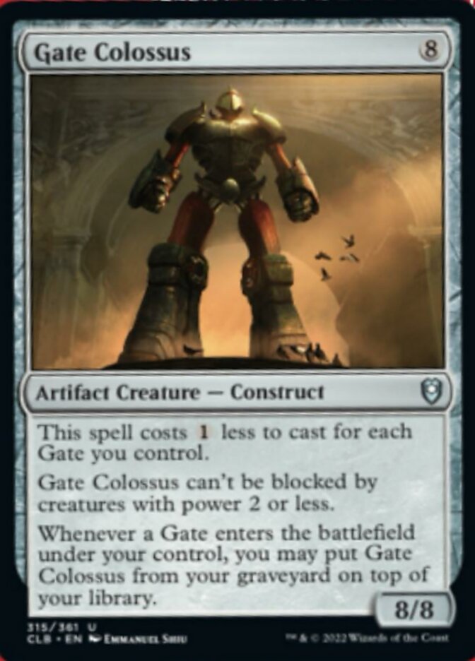 Gate Colossus [Commander Legends: Battle for Baldur's Gate] | Gear Gaming Fayetteville