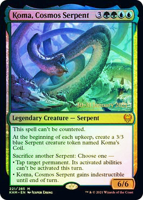 Koma, Cosmos Serpent [Kaldheim Prerelease Promos] | Gear Gaming Fayetteville