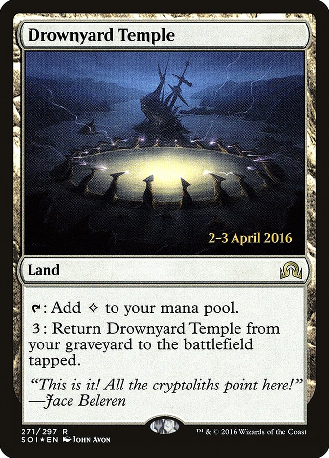 Drownyard Temple [Shadows over Innistrad Prerelease Promos] | Gear Gaming Fayetteville