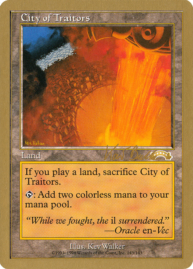 City of Traitors (Kai Budde) [World Championship Decks 1999] | Gear Gaming Fayetteville
