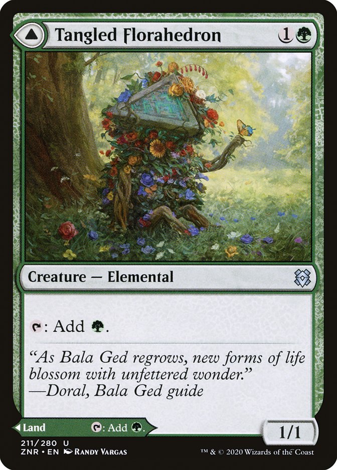 Tangled Florahedron // Tangled Vale [Zendikar Rising] | Gear Gaming Fayetteville