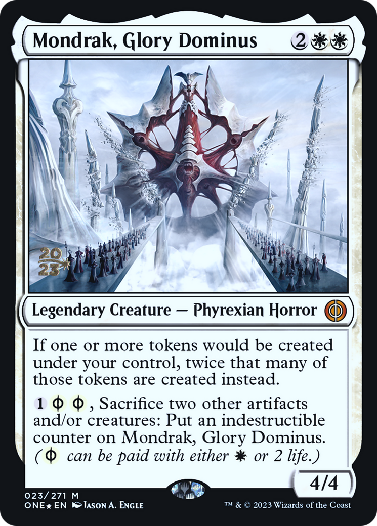 Mondrak, Glory Dominus [Phyrexia: All Will Be One Prerelease Promos] | Gear Gaming Fayetteville