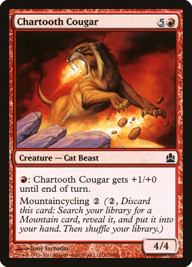 Chartooth Cougar [Commander 2011] | Gear Gaming Fayetteville